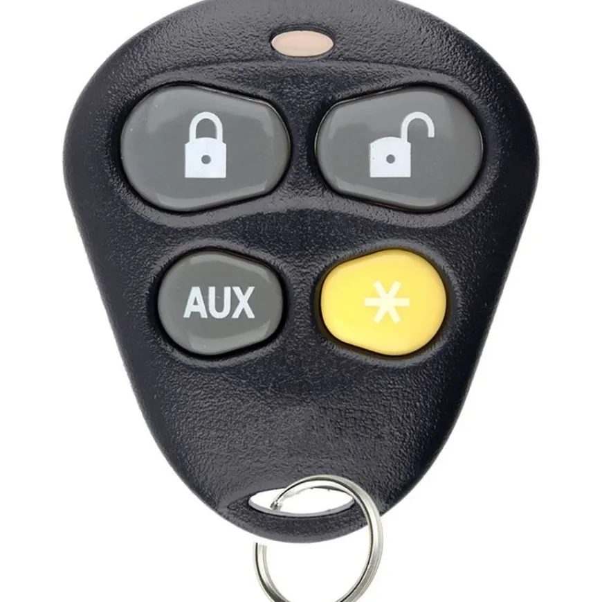 Remote for Viper Alarm System Python Automate Avital Hornet EZSDEI476V - Yellow 4 buttons by Car & Truck Remotes