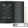 Replacement CADILLAC SRX 5 button smart remote case + insert key