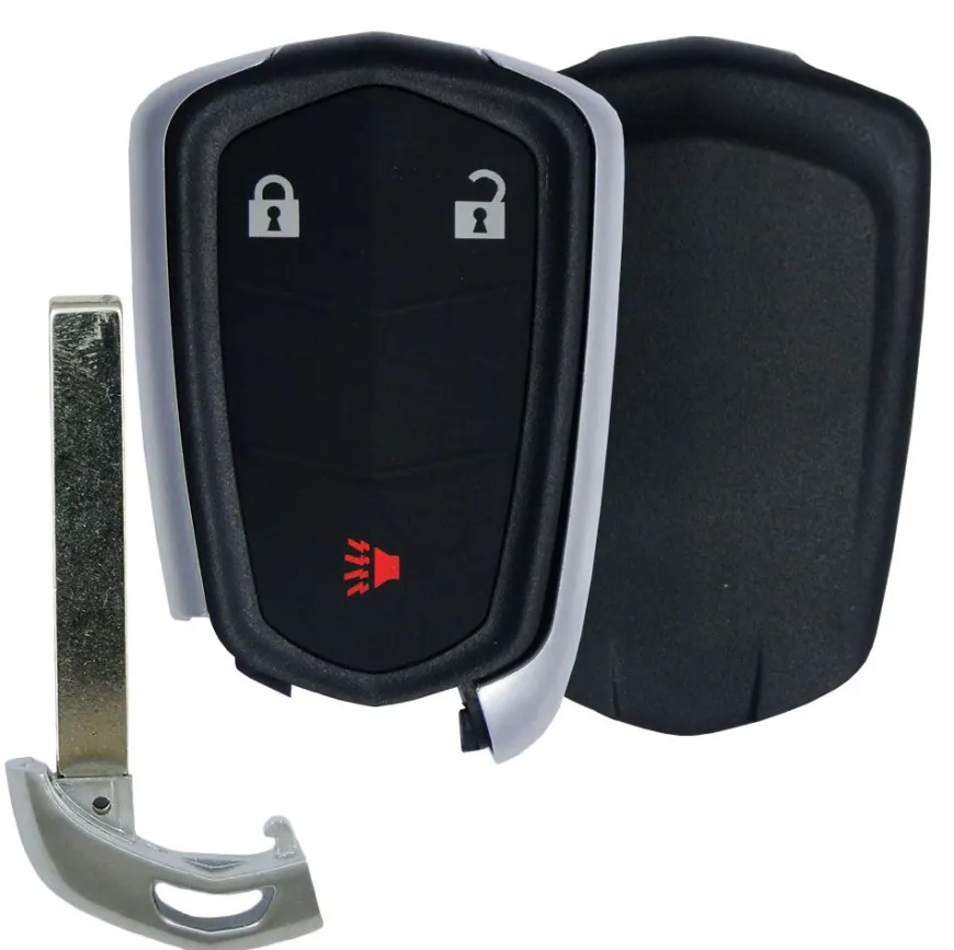 Replacement CADILLAC SRX 3 button Smart Remote Case + insert key by Car & Truck Remotes