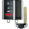 Replacement Acura 4 button smart remote case with insert key