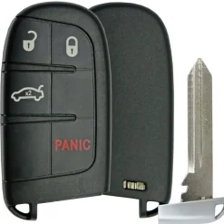 Replacement 4 button Chrysler Dodge Smart Remote Shell w/ Trunk Release by Car & Truck Remotes