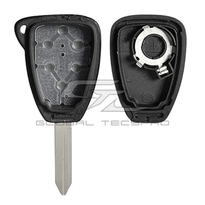 Replacement 4 button Chrysler Dodge Jeep DURASHELL case/shell with blank key by Car & Truck Remotes