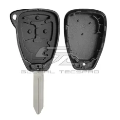Replacement 4 button Chrysler Dodge Jeep DURASHELL case/shell with blank key by Car & Truck Remotes