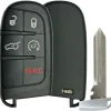 Replacement 5 button Dodge Jeep Smart Remote Shell by Car & Truck Remotes