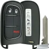 Replacement 3 button Dodge Jeep Smart Remote Shell + insert key by Car & Truck Remotes