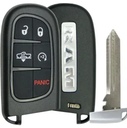 Replacement 5 button Dodge RAM Smart Remote Shell w/ Air Suspension by Car & Truck Remotes