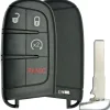 Replacement 4 button Fiat Jeep Smart Remote Shell w/ Remote Start by Car & Truck Remotes