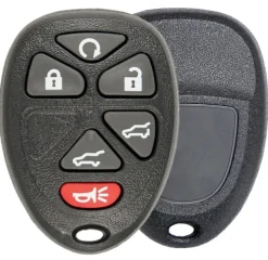Replacement 6 button GM Chevy, GMC, Cadillac SUV keyless entry remote case, shell