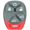 Replacement 6 button GM Chevy, GMC, Cadillac SUV keyless entry remote pad buttons by Car & Truck Remotes