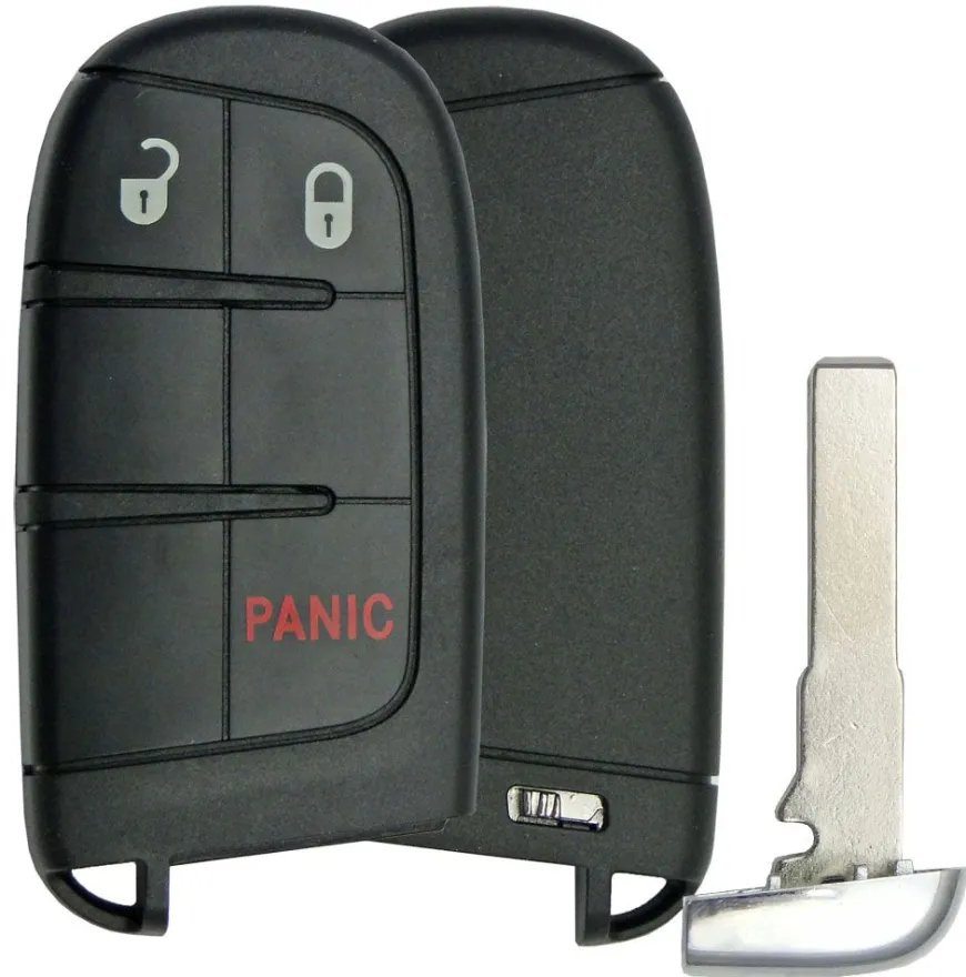 Replacement 3 button Jeep Smart Remote Shell by Car & Truck Remotes