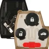 Replacement HONDA 4 button Gut Case with Chip Slot by Car & Truck Remotes