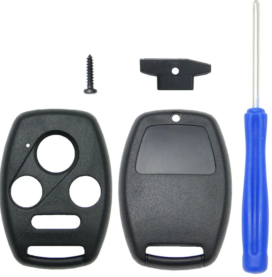 Replacement Honda Remote Shell Kit - 4 buttons - NO CUTTING by Car & Truck Remotes