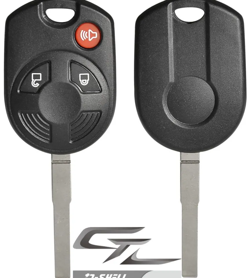 Replacement Remote Shell for Ford Remote PN: 164-R8007 3 BUTTON - SLIM BLADE by Car & Truck Remotes