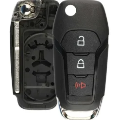 Replacement Shell For Ford Flip Remote 3 Button by Car & Truck Remotes