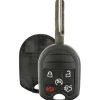 Replacement Shell for Ford / Lincoln Remote PN: 164-R8000 5 BUTTON - STANDARD BLADE by Car & Truck Remotes