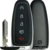 Replacement Shell for Ford / Lincoln Paddle Smart Remote - 5 BUTTON by Car & Truck Remotes
