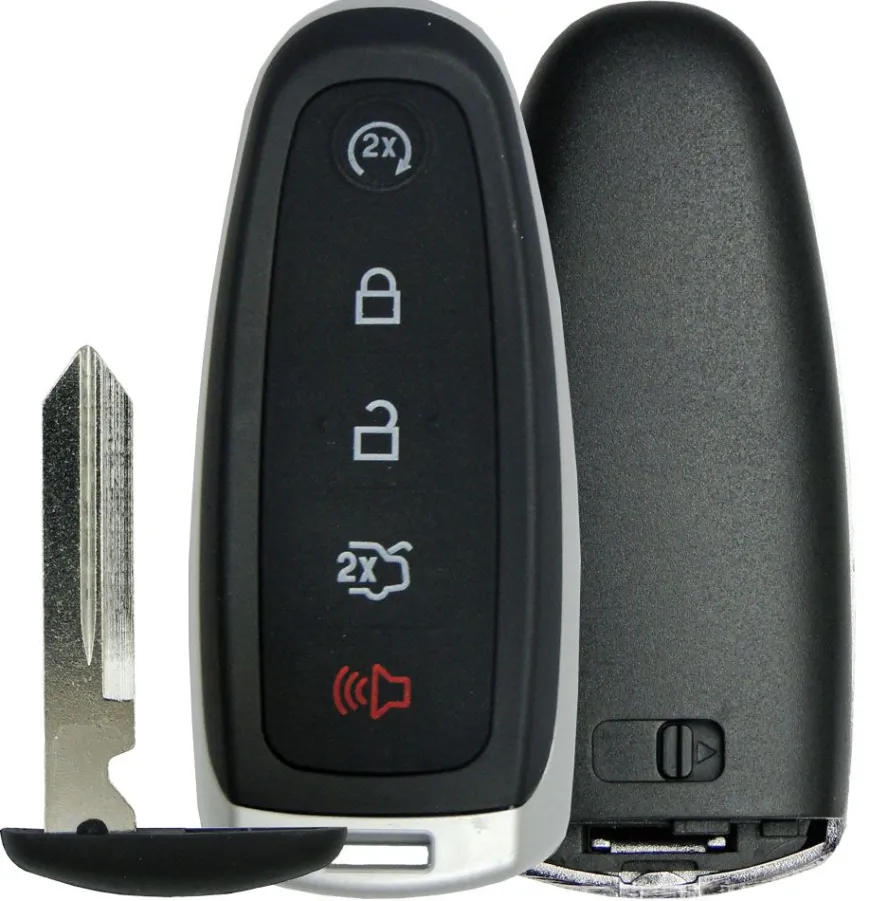 Replacement Shell for Ford / Lincoln Paddle Smart Remote - 5 BUTTON by Car & Truck Remotes