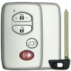 Toyota 4 Button w/ Hatch Smart Remote Replacement Silver Shell by Car & Truck Remotes