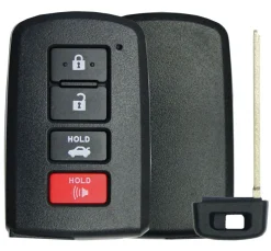 Toyota 4 Button w/ Trunk Smart Remote Replacement Shell by Car & Truck Remotes