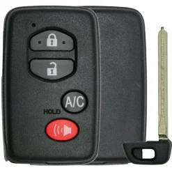 Toyota Prius 4 Button Smart Remote Replacement Shell by Car & Truck Remotes