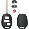 Toyota Remote Head Case Shell with blank key 3 button by Car & Truck Remotes