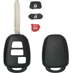 Toyota Remote Head Case Shell with blank key 3 button by Car & Truck Remotes