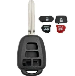 Toyota Remote Head Case Shell with blank key 4 button by Car & Truck Remotes