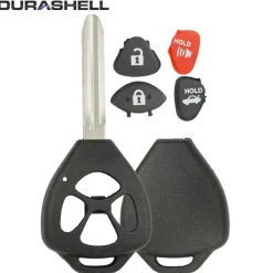 Toyota Remote Head Replacement DURASHELL 4 button case, shell by Car & Truck Remotes