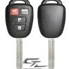 Toyota remote head rugged replacement DURASHELL case, shell with blank key by Car & Truck Remotes
