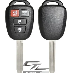 Toyota remote head rugged replacement DURASHELL case, shell with blank key by Car & Truck Remotes