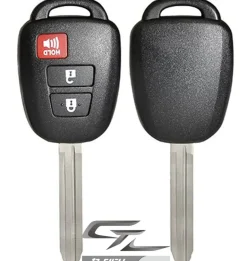Toyota remote head rugged replacement DURASHELL case, shell with blank key by Car & Truck Remotes