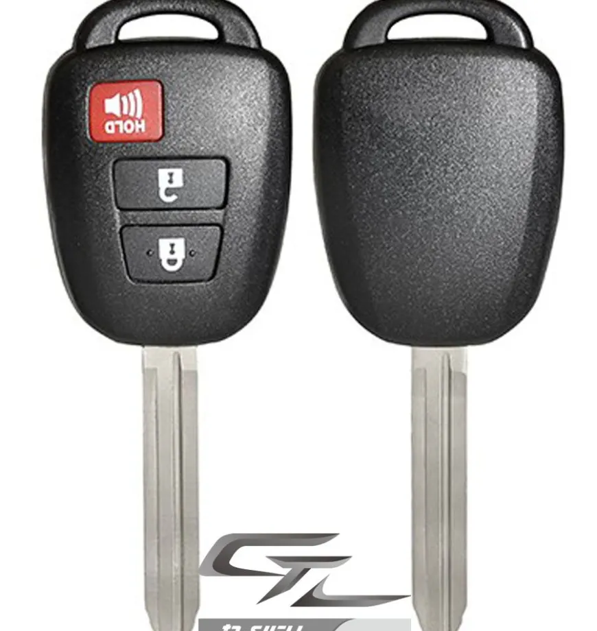 Toyota remote head rugged replacement DURASHELL case, shell with blank key by Car & Truck Remotes