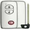 Toyota 3 Button Smart Remote Silver Replacement Shell by Car & Truck Remotes