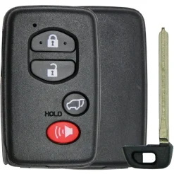 Toyota 4 Button w/ Hatch Smart Remote Replacement Shell by Car & Truck Remotes
