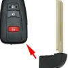 Toyota Emergency Key Blank for Smart Remotes HYQ14FBC MOZBR1ET by Car & Truck Remotes