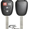 Toyota remote head rugged replacement DURASHELL case, shell with blank key by Car & Truck Remotes