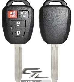 Toyota remote head rugged replacement DURASHELL case, shell with blank key by Car & Truck Remotes