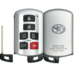 Toyota Sienna 6 Button Smart Remote Replacement Shell by Car & Truck Remotes